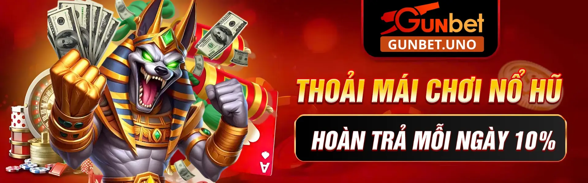 Chơi nổ hũ tại Gunbet hoàn trả tiền cược